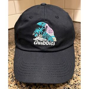 Chubbies Tropical Toucan Hat Cap Adjustable Strap Neon Beach‎ Baseball Dad New